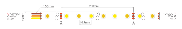 24V WWA led strip